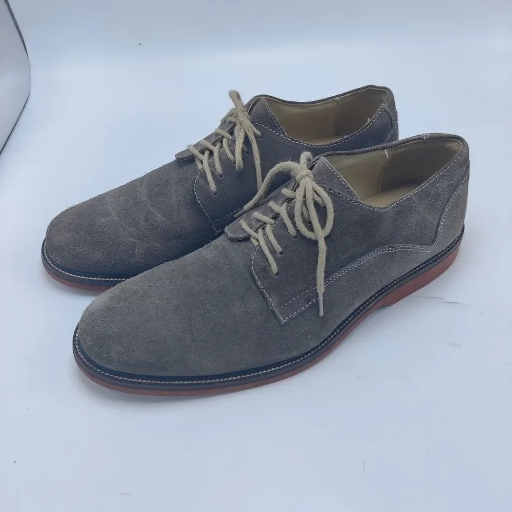 1901 Nordstrom Taupe Gray Suede Leather Oxford Shoes Men’s 10